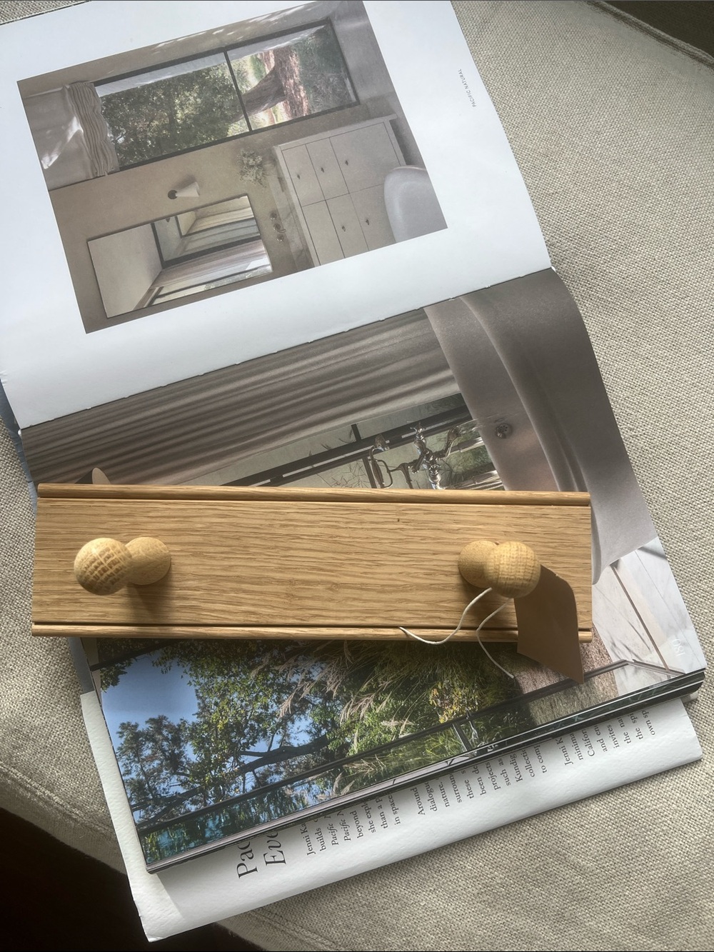 Oak Wall Hook Rack